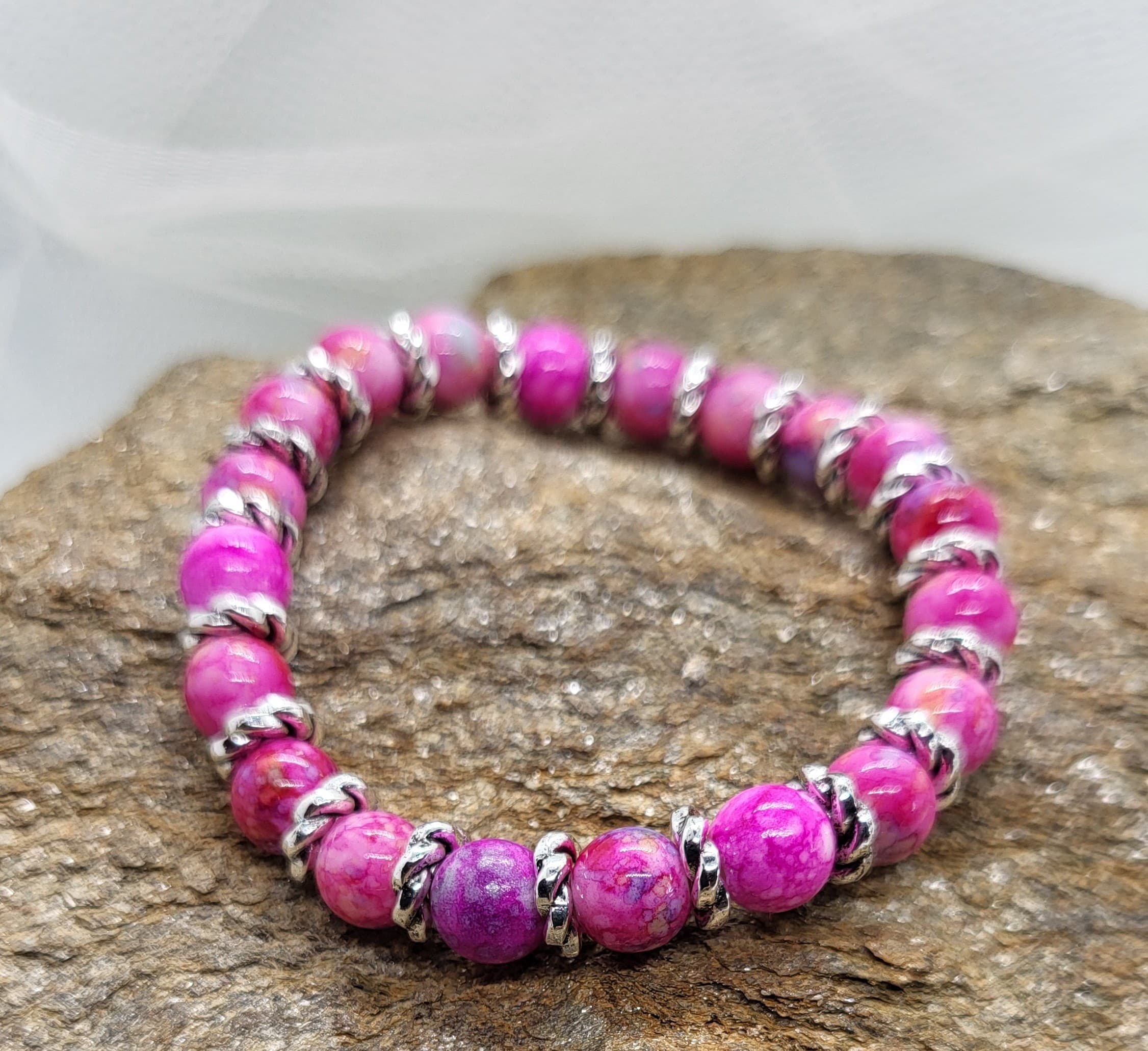 Bracelet Perles Roses - Pour les cœurs romantiques
