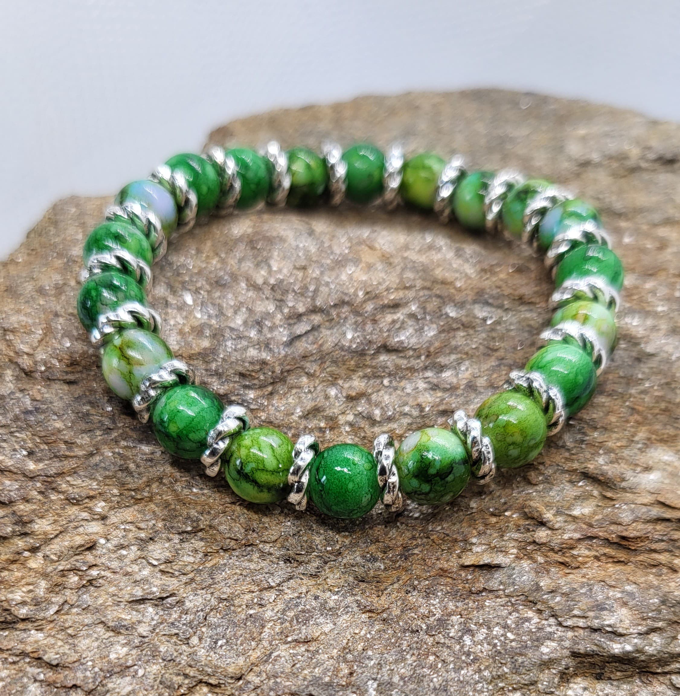 Bracelet Perles Vertes - Pour les esprits naturels